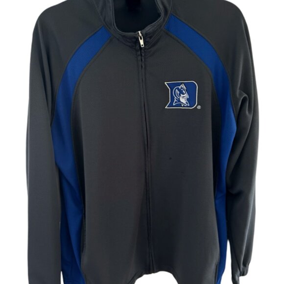 Duke University Blue Devils Warm UpJacket Adult Full Zip Embroidered: Size Large - Picture 1 of 4